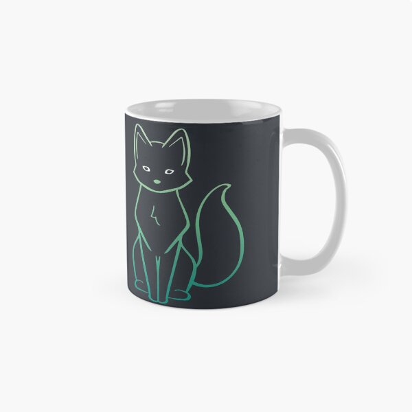 Artikelvorschau, Fox Line Illustration Design - waldgrüne Farbe entworfen und verkauft von HJacka.
