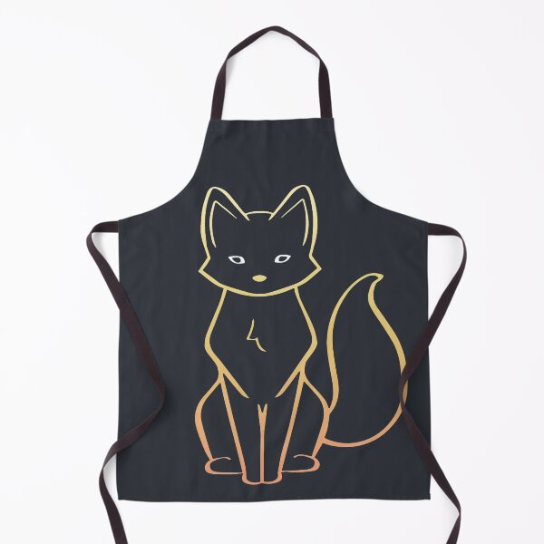 Item preview, Fox Line Illustration Design - Gold Colour designed and sold by HJacka.