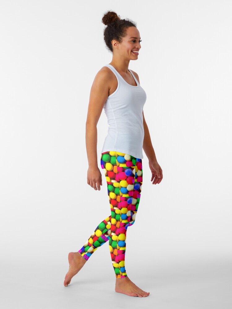 Bubble Gum with text Leggings