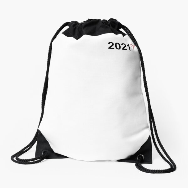 date and heart / Couple / Family Drawstring Bag