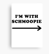 Gillian anderson im with schmoopie Canvas Print