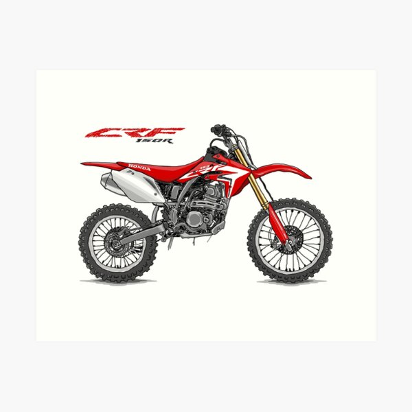 CRF 150R doodle Art Print