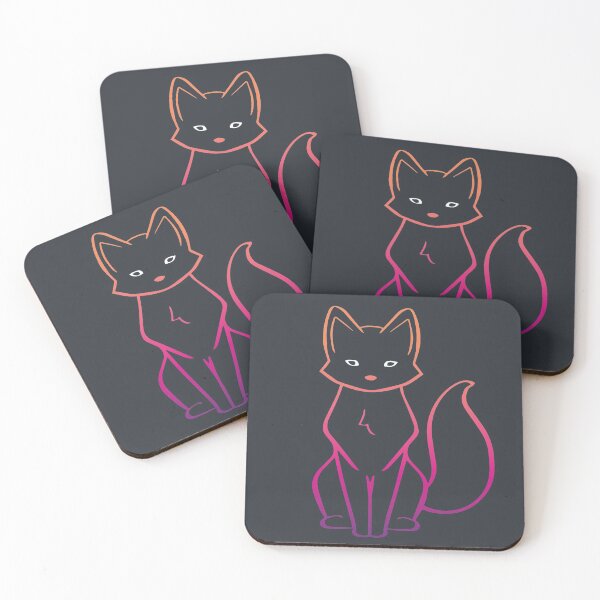 Item preview, Fox Line Illustration Design - Sunset Colour designed and sold by HJacka.