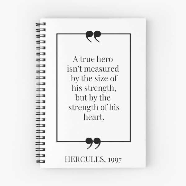 Item preview, The Strength of His Heart- Hercules Quote designed and sold by MuseTheQuote1.