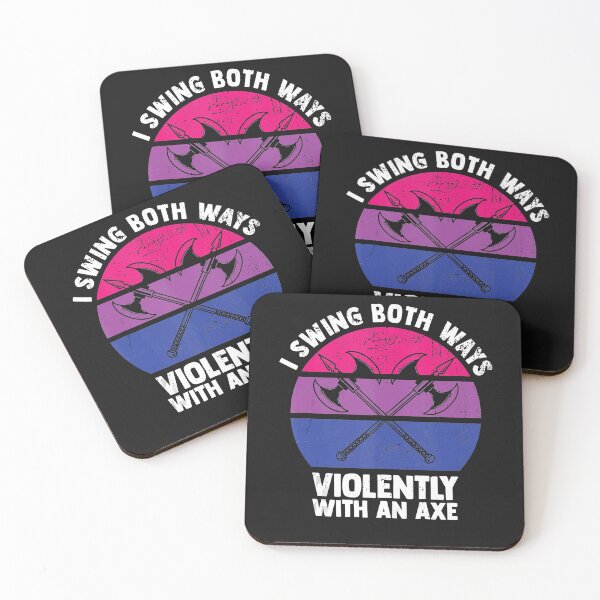 Item preview, I Swing Both Ways Violently With An Axe Bisexual LGBT Pride  designed and sold by SajidParvez.