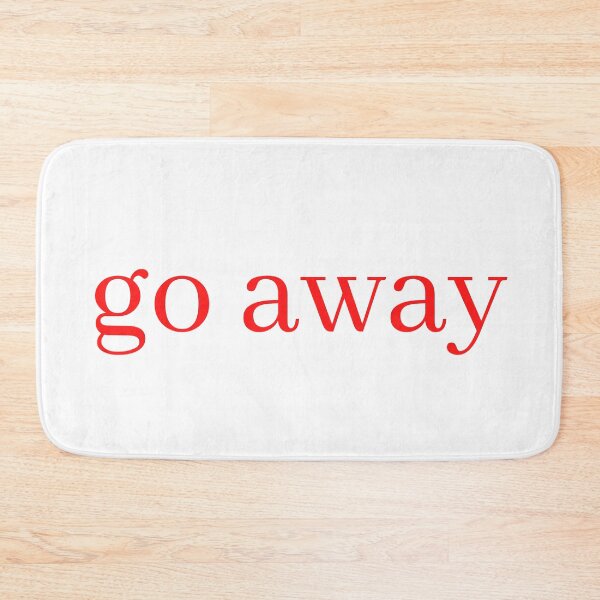 Item preview, go away, typography designed and sold by Fiftyandfab.