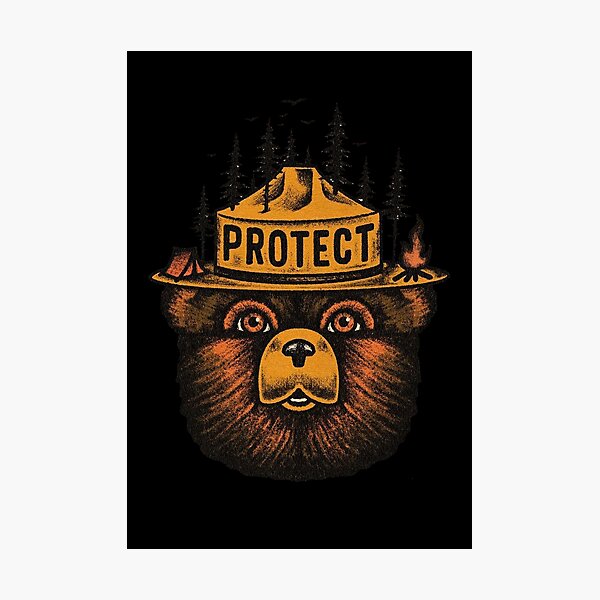 Smokey The Bear National Park Ranger Photographic Prints | Redbubble