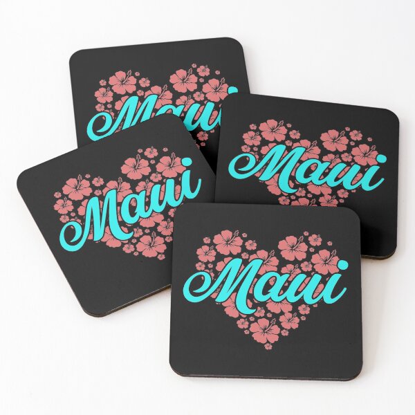 Item preview, Love Maui Tropical Flowers Heart Hawaii Lovers Floral Art Design  designed and sold by alenaz.