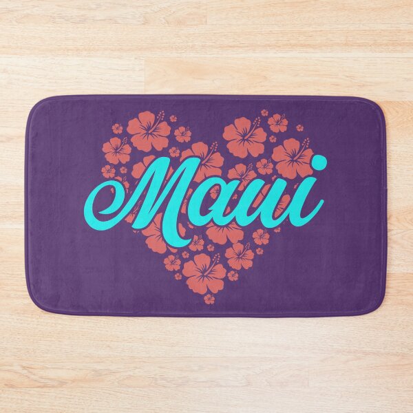 Item preview, Love Maui Tropical Flowers Heart Hawaii Lovers Floral Art Design  designed and sold by alenaz.