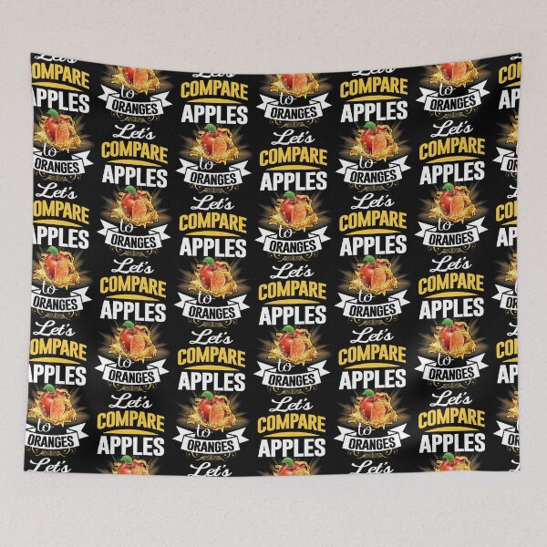 Item preview, Let's compare apples to oranges --fruit compare designed and sold by glitchman2.