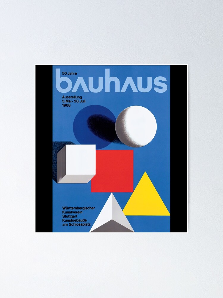 Herbert Bayer - 50 Jahre Bauhaus Ausstellung 1968 | Poster