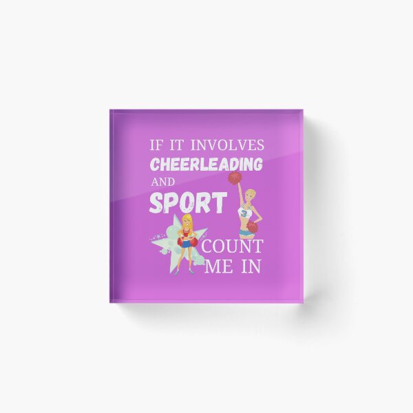 Item preview, Cheerleading sport t-shirt design designed and sold by PinkArtDesigns.