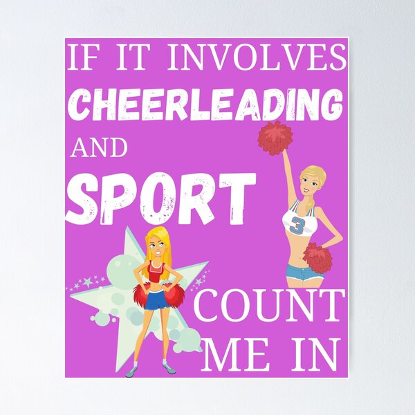 Item preview, Cheerleading sport t-shirt design designed and sold by PinkArtDesigns.