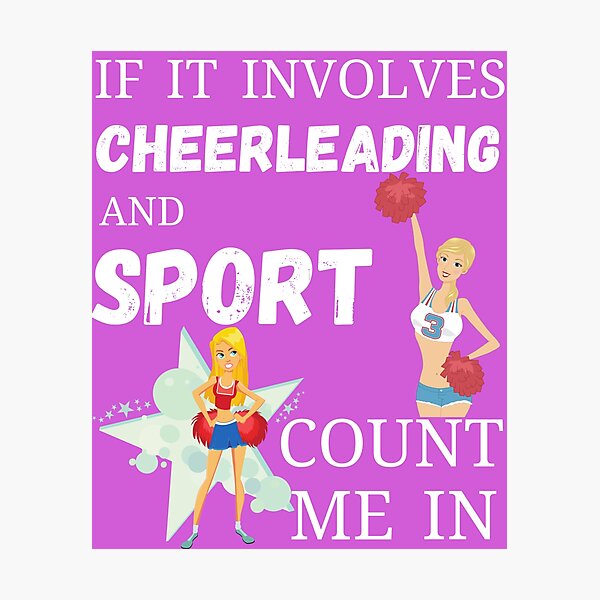 Item preview, Cheerleading sport t-shirt design designed and sold by PinkArtDesigns.