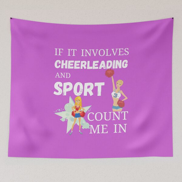 Item preview, Cheerleading sport t-shirt design designed and sold by PinkArtDesigns.