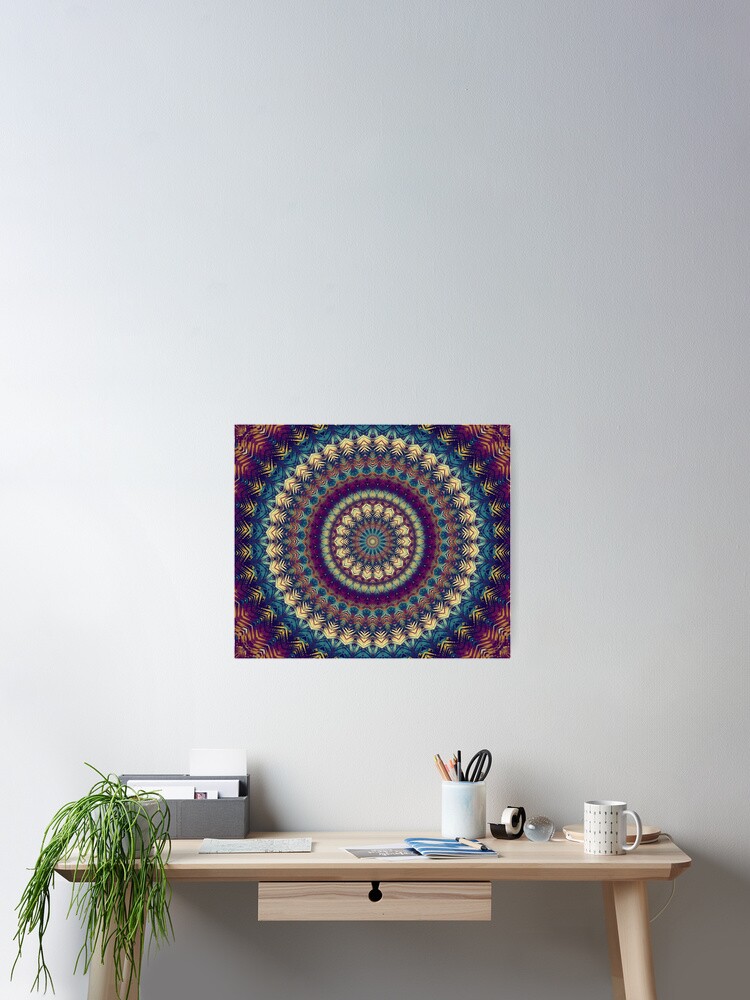 Thumbnail 2 of 3, Poster, Mandala 46 designed and sold by PatternsofLife.