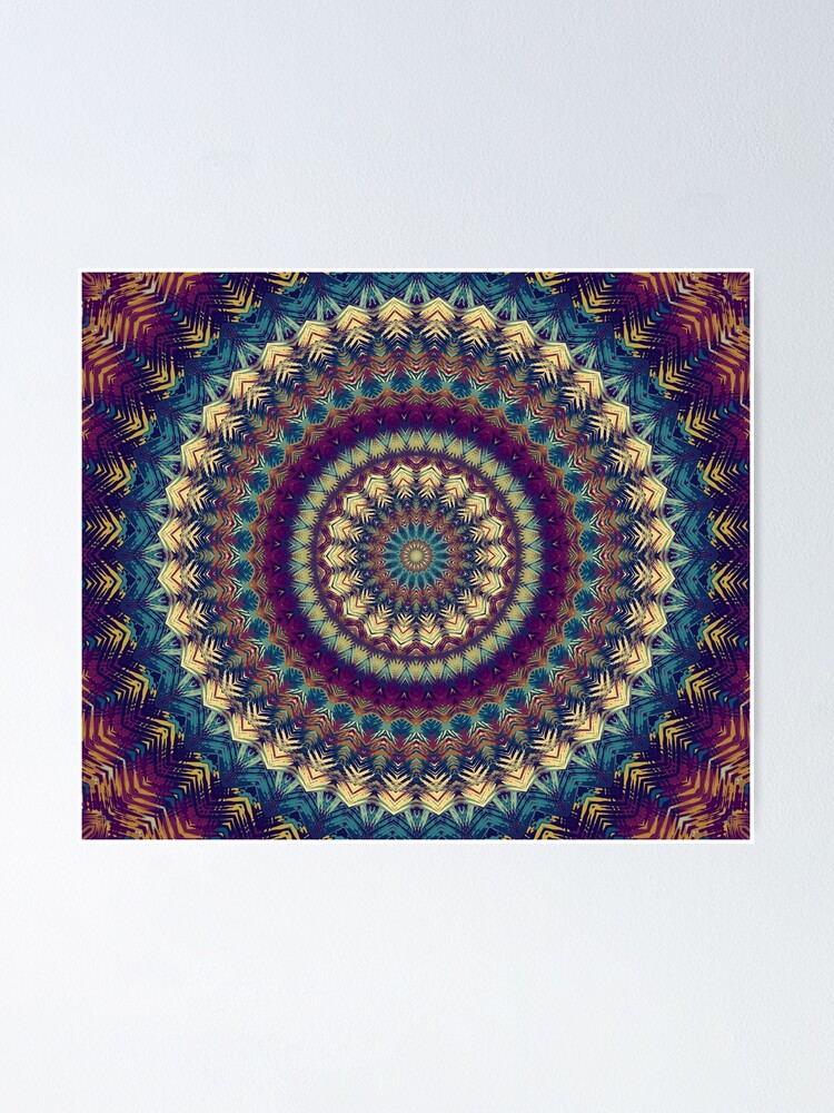 Thumbnail 1 of 3, Poster, Mandala 46 designed and sold by PatternsofLife.