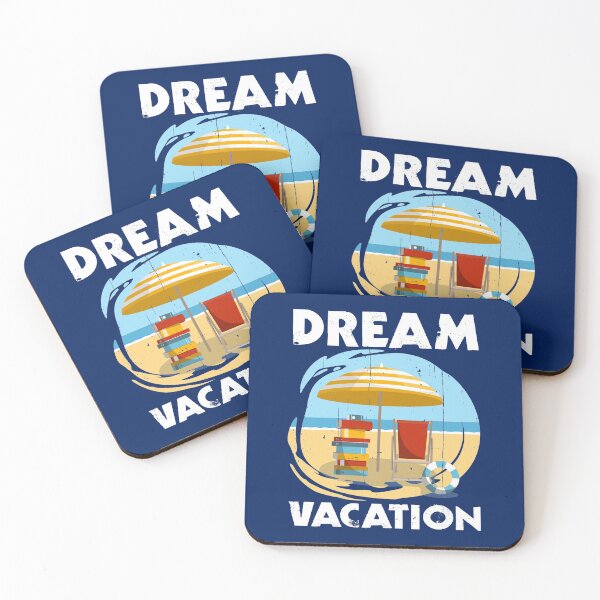 Item preview, My dream vacation is reading on the beach designed and sold by Happy Puppy Print On Demand.