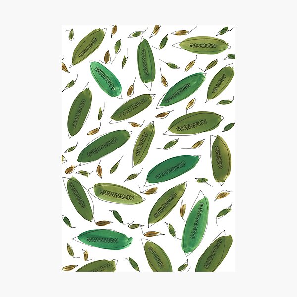 Item preview, Green leaves pattern designed and sold by LisdeMaartes.