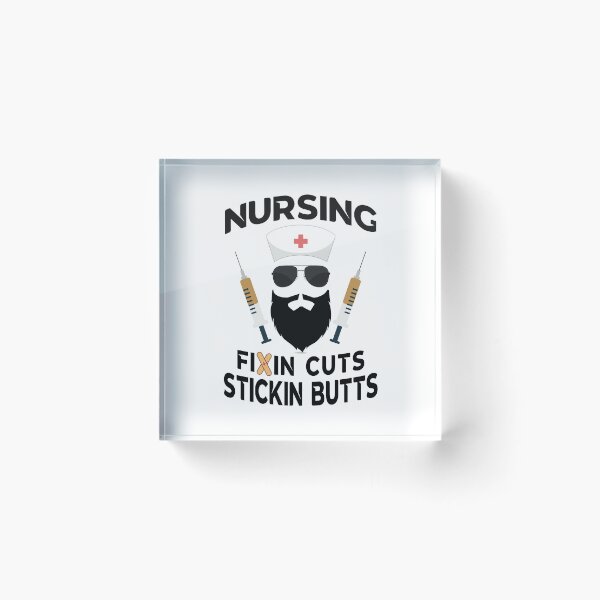 Item preview, NURSING: fixin cuts and stickin butts designed and sold by Docartdesign.
