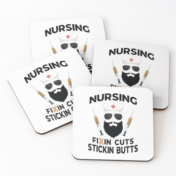Item preview, NURSING: fixin cuts and stickin butts designed and sold by Docartdesign.