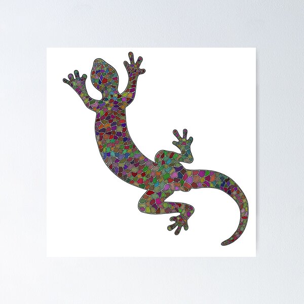 Aperçu de l'œuvre Lézard multicolore  créée et vendue par AltheaCrea.