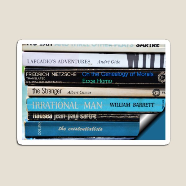 Existentialist Beach Reading Magnet
