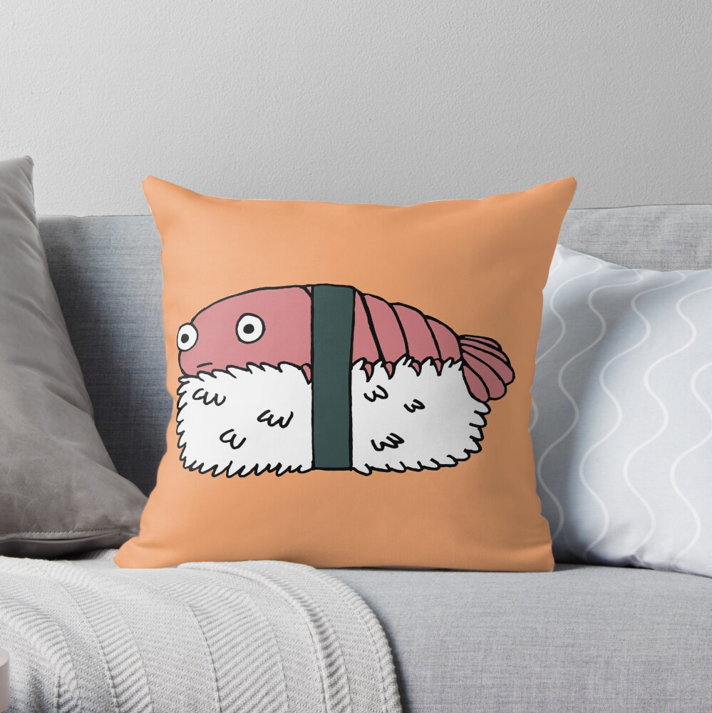 shrimp sushi pillow