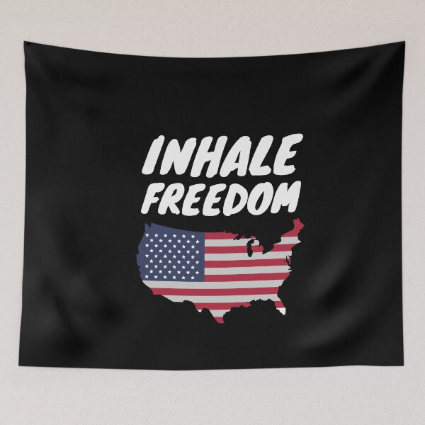 Item preview, Inhale Freedom American Patriots Patriotic Independence designed and sold by wackodesign.