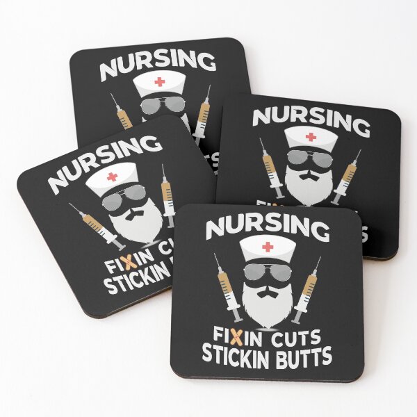 Item preview, NURSING: fixin cuts and stickin butts designed and sold by Docartdesign.