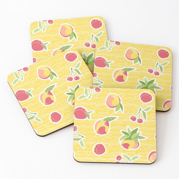 Item preview, Yellow Summer fruits, berries seamless pattern designed and sold by essskina.