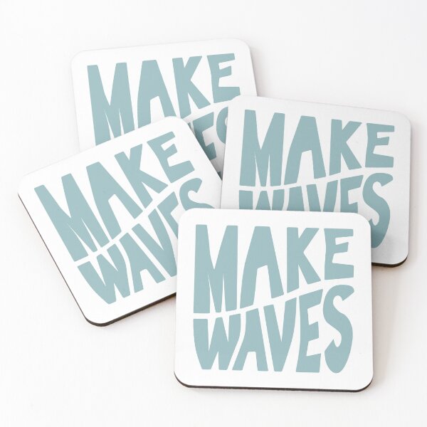 Item preview, Make Waves, Funky Feminist Surf Quote designed and sold by D-Spot Shop.