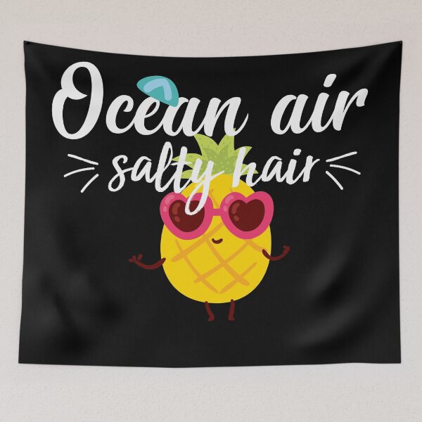Item preview, summer air salty hair funny summer vibes for mom for friends the beach is calling with Pineapple designed and sold by mydreamcatcher.