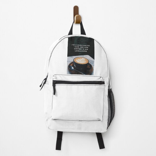 Item preview, survivalist with coffee designed and sold by CreativeFrog.