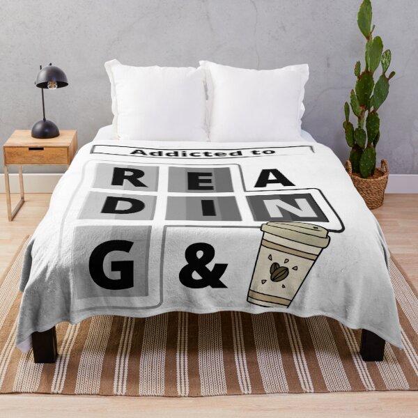 Item preview, addicted to reading and coffee designed and sold by Tulips2.