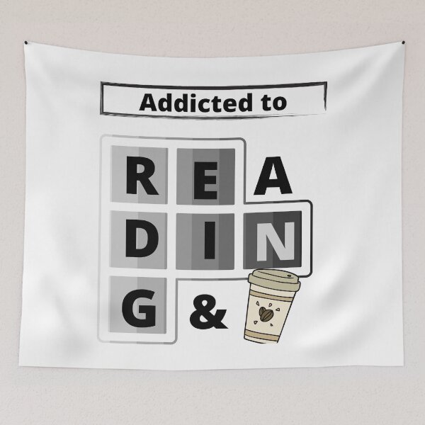 Item preview, addicted to reading and coffee designed and sold by Tulips2.