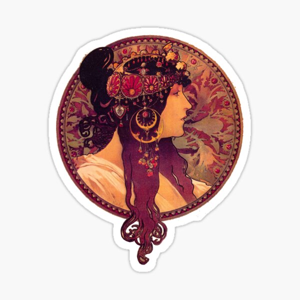 Mucha - Donna Orechini Sticker