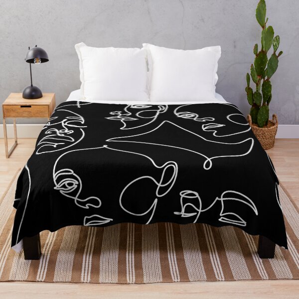 Item preview, Abstract Faces Line Art designed and sold by OneLinePrint.