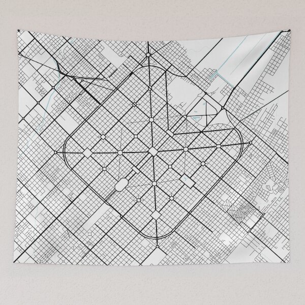 Item preview, La Plata City Map of Argentina - Circle designed and sold by deMAP.