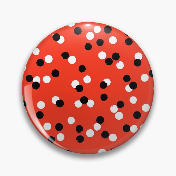 Item preview, Black and White Polka With Red Color Background, Black and White Polka dot Pattern, Black and White Polka dot Design, Polka Dot designed and sold by graphic-genie.