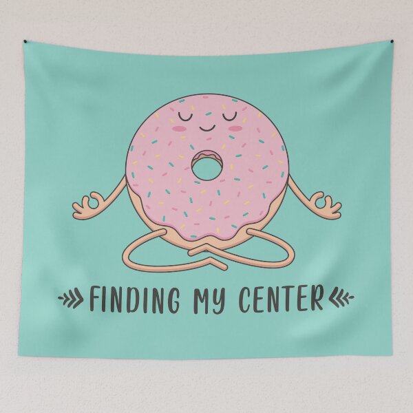 Item preview, Donut Meditating, Finding My Center designed and sold by FocusAndFlow.