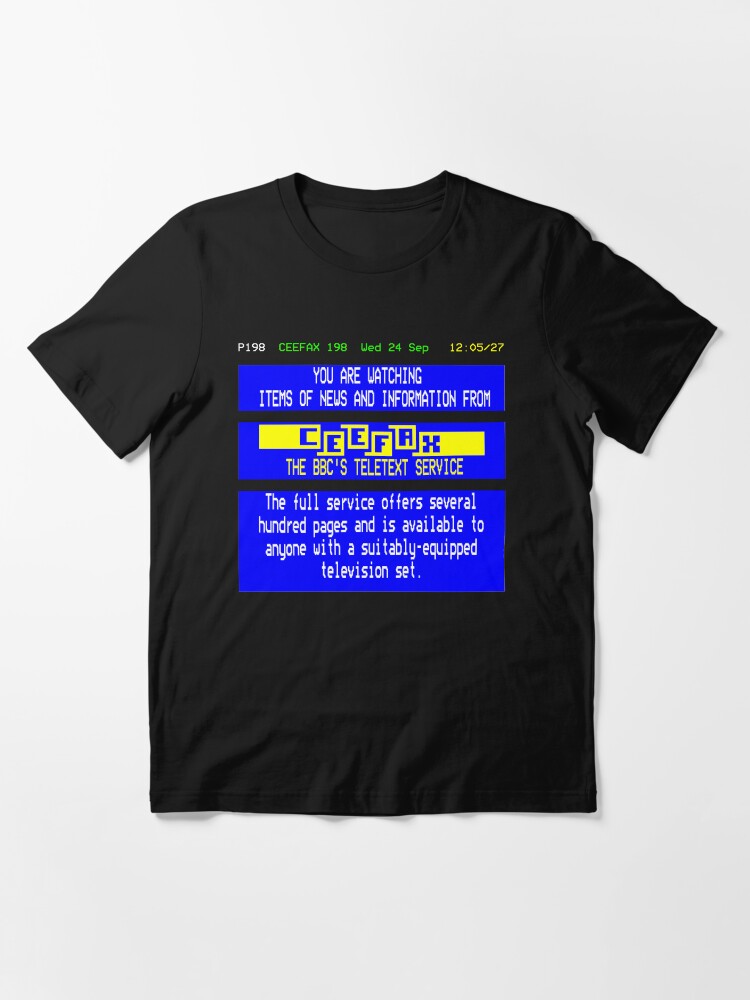 Alternate view of NDVH Pages From Ceefax Essential T-Shirt