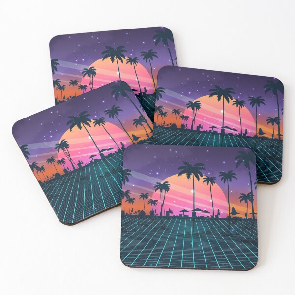 Item preview, Beach Sunset Synthwave designed and sold by MaiZephyr.