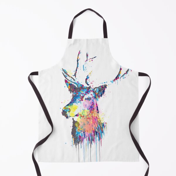 Item preview, Cool awesome deer head colorful vibrant watercolors  designed and sold by InovArtS.
