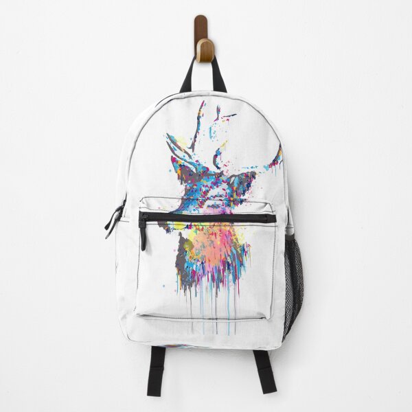 Item preview, Cool awesome deer head colorful vibrant watercolors designed and sold by InovArtS.