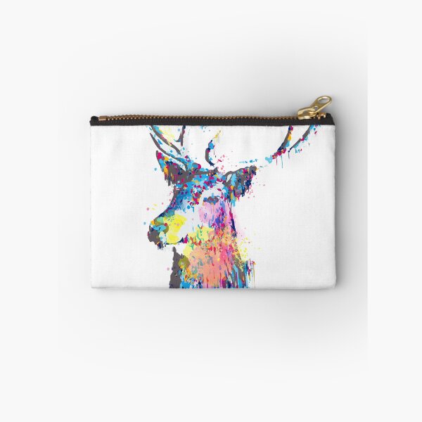 Item preview, Cool awesome deer head colorful vibrant watercolors  designed and sold by InovArtS.