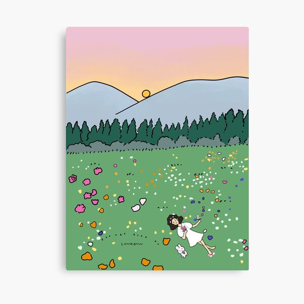 Item preview, Fille des champs de fleurs designed and sold by Lunabun-Art.