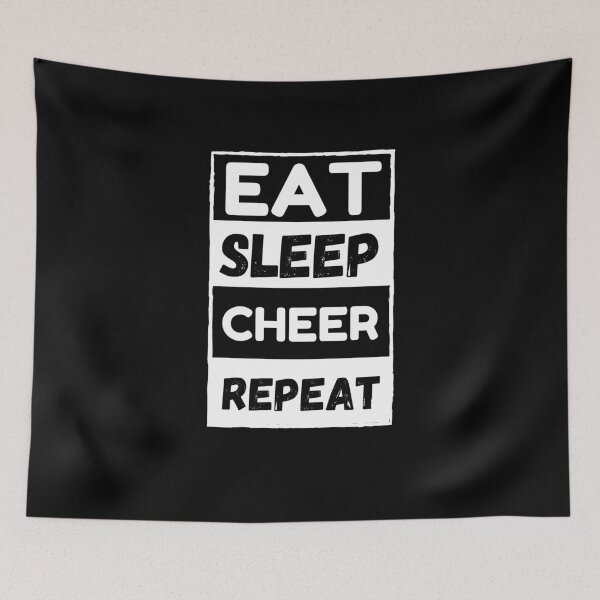 Item preview, Eat Sleep Cheer Repeat designed and sold by AMINE  ★★★★★.