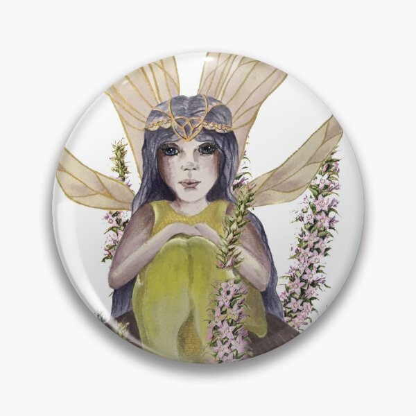 Artikelvorschau, Fee in den Blumen ~ Ein handgemaltes Originalkunstwerk entworfen und verkauft von Violet Grant.