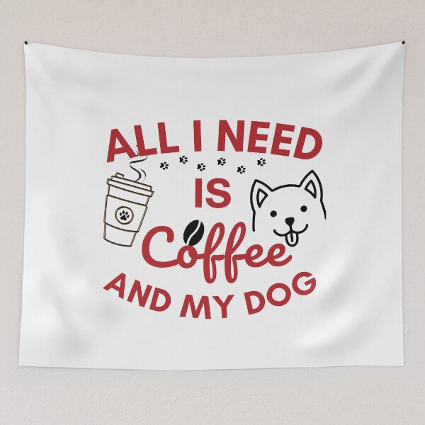Item preview, All I Need Is Coffee And My Dog designed and sold by i-longmanshop.